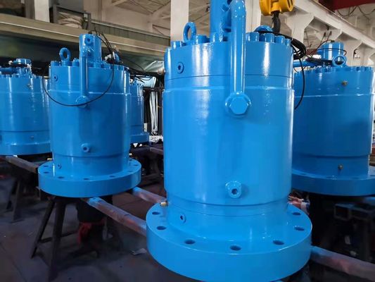 철강 공장 물 냉각 금속 공학용 수압 실린더 작동 압력 21MPa